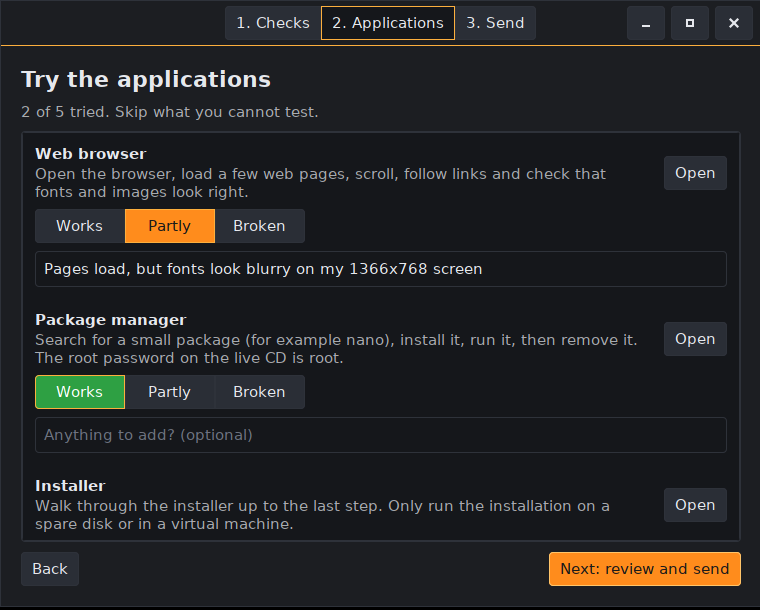 Step 2: applications to try