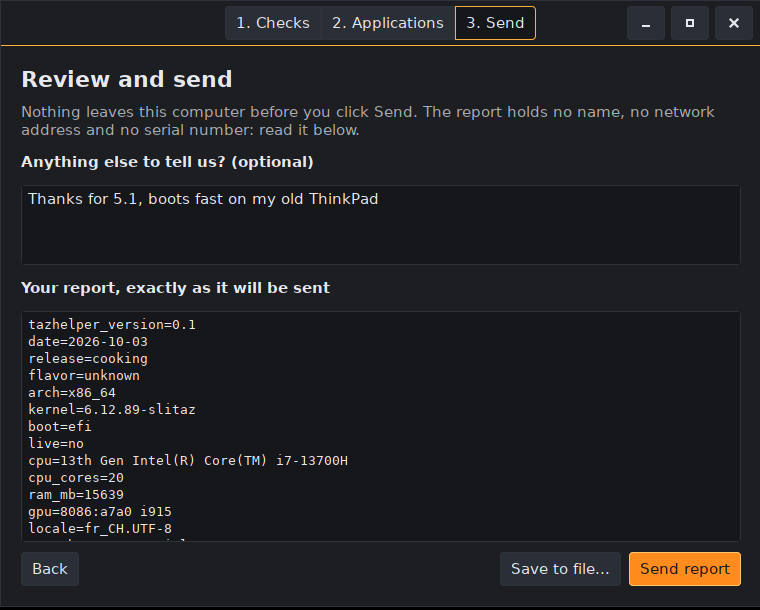 Step 3: review and send